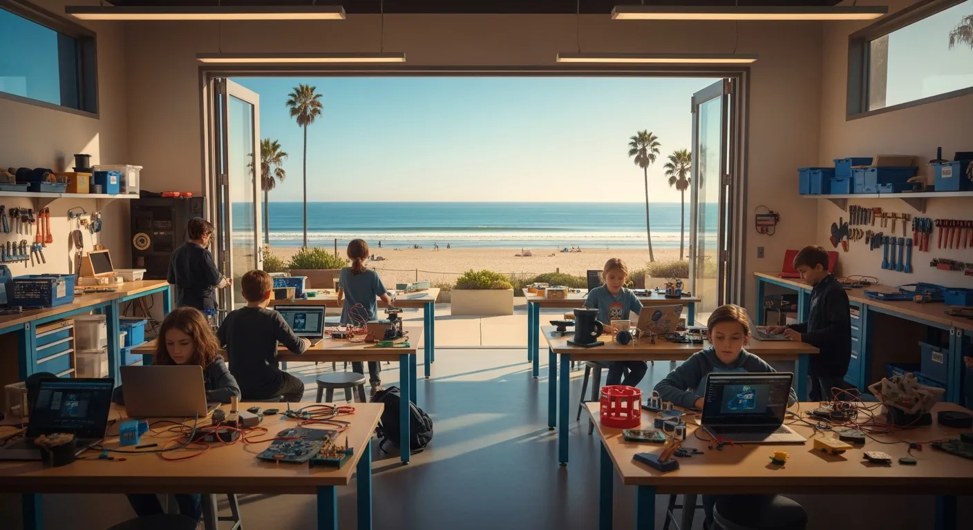 Sunny beach maker workshop
